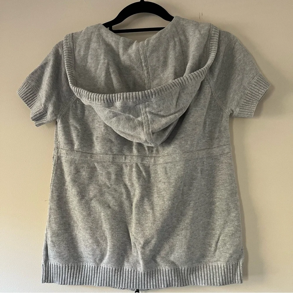 Eddie Bauer Sport Short Sleeve Hooded Cotton Sweater - Picture 5 of 9